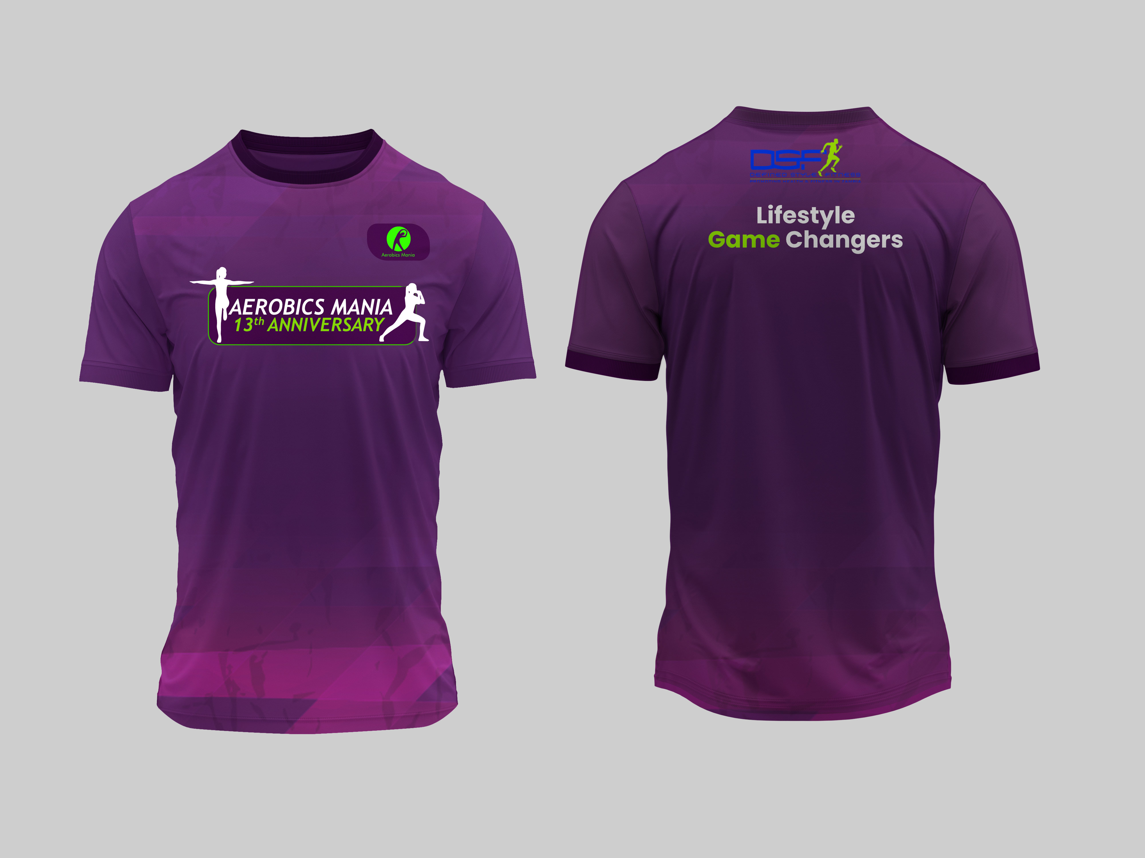 Official Aerobics Mania 2026 Event T-shirt — free for the first 100 participants